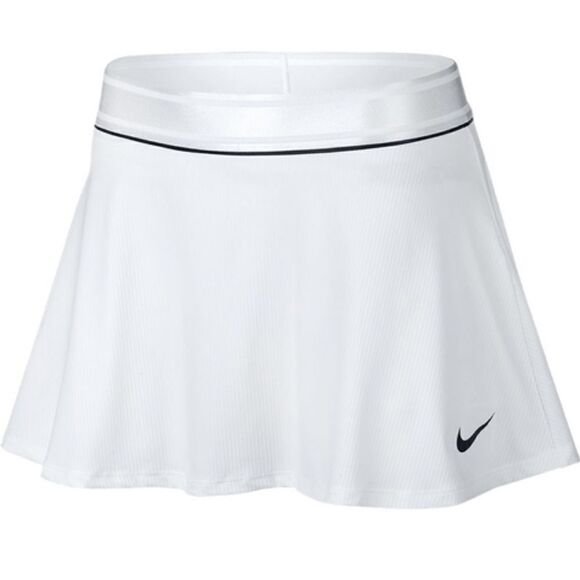 Nike Court Dry Tennis Skirt White/black Woman’s Size L - Picture 1 of 4